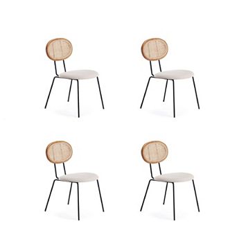 MANHATTAN COMFORT Jardin Dining Chair 4 pc Set