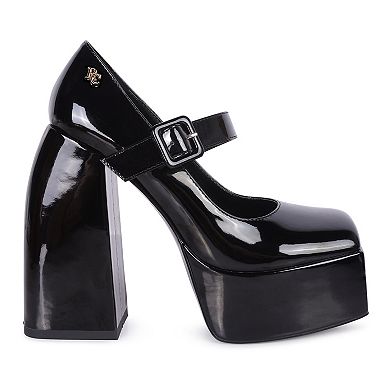 Rag & Co Pablo Women's High Platform Mary Jane Shoes