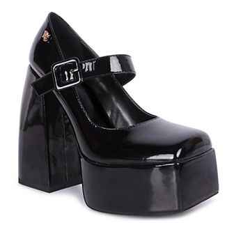 Rag & Co Pablo Women's High Platform Mary Jane Shoes