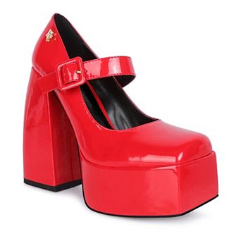 Rag & Co Pablo Women's High Platform Mary Jane Shoes