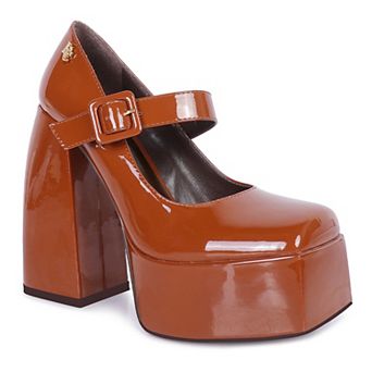 Rag & Co Pablo Women's High Platform Mary Jane Shoes