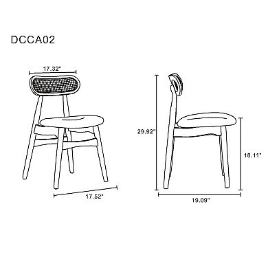 MANHATTAN COMFORT Colbert Dining Chair 2-piece Set