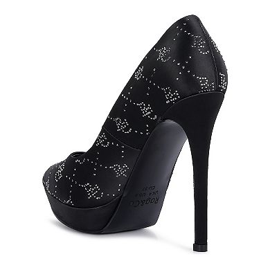 Rag & Co Ballard Women's Satin Stiletto Pumps