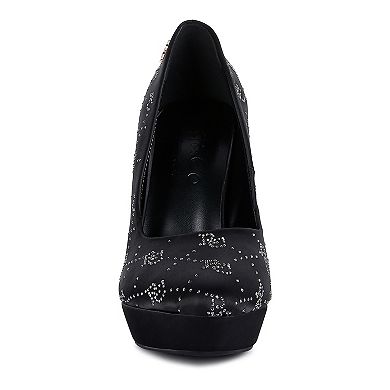 Rag & Co Ballard Women's Satin Stiletto Pumps