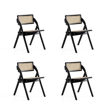MANHATTAN COMFORT Lambinet Folding Dining Chair 4 pc Set