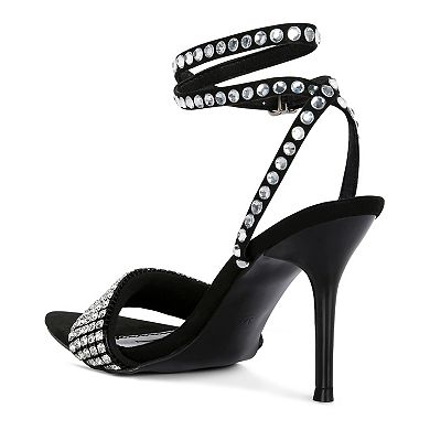 Rag & Co Zurin Women's Embellished High Heel Sandals