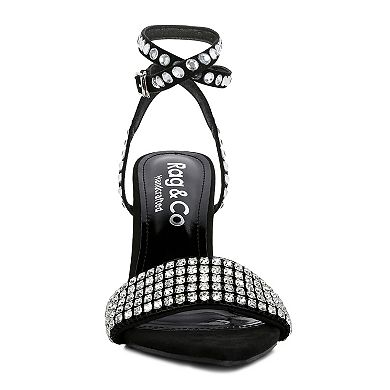 Rag & Co Zurin Women's Embellished High Heel Sandals