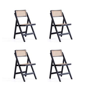 MANHATTAN COMFORT Pullman Folding Dining Chair 4 pc Set