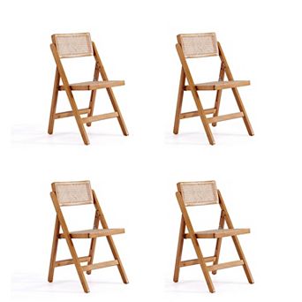 MANHATTAN COMFORT Pullman Folding Dining Chair 4 pc Set