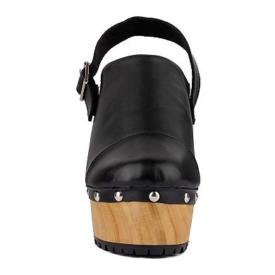 Rag & Co Alona Women's Slingback Platform Clogs
