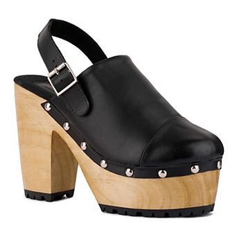 Rag & Co Alona Women's Slingback Platform Clogs