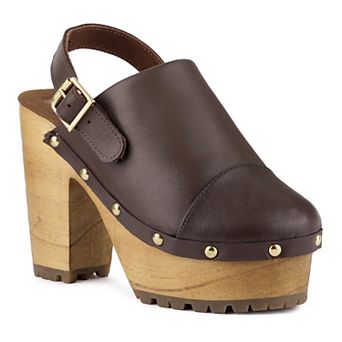 Rag & Co Alona Women's Slingback Platform Clogs