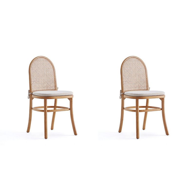 MANHATTAN COMFORT Paragon Dining Chair 2-piece Set, Brown