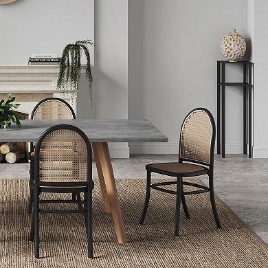 MANHATTAN COMFORT Paragon Rounded Dining Chair 2-piece Set