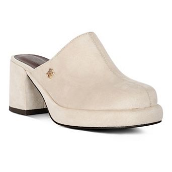 Rag & Co Delaunay Women's Suede Heeled Mules