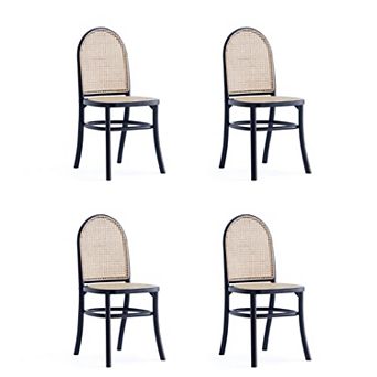 MANHATTAN COMFORT Paragon Angled Legs Dining Chair 4 pc Set