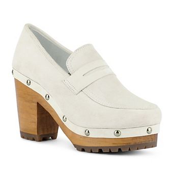 Rag & Co Osage Women's Suede Heeled Clogs