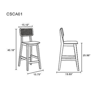 MANHATTAN COMFORT Versailles Counter Stool