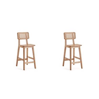 MANHATTAN COMFORT Versailles Counter Stool 2 pc Set