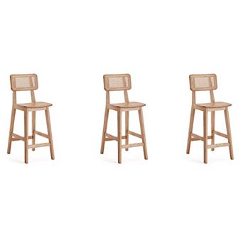 MANHATTAN COMFORT Versailles Counter Stool 3 pc Set