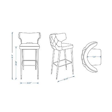 MANHATTAN COMFORT Holguin Counter Stool
