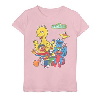 Girls 7-16 Sesame Street Elmo And Friends Tee