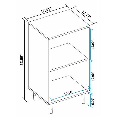 MANHATTAN COMFORT Essex Nightstand Table