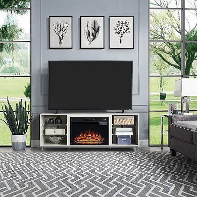 MANHATTAN COMFORT Brighton Electric Fireplace TV Stand