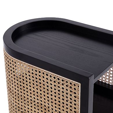 MANHATTAN COMFORT Versailles Rounded End Table 2-piece Set