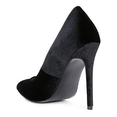 London Rag Janessa Women's Velvet Pumps