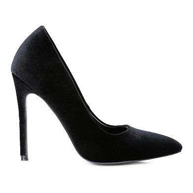 London Rag Janessa Women's Velvet Pumps