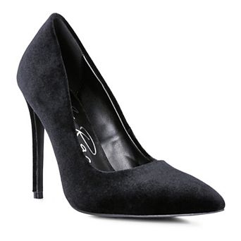 London Rag Janessa Women's Velvet Pumps