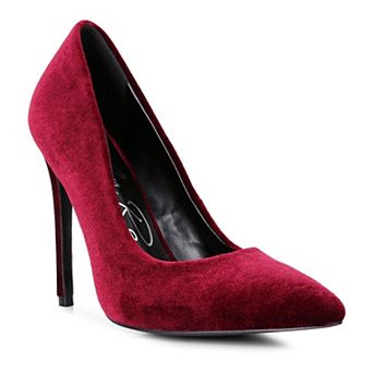 London Rag Janessa Women's Velvet Pumps