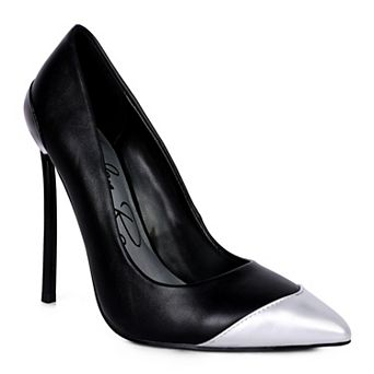London Rag Cidra Women's Colorblock Stiletto Heels