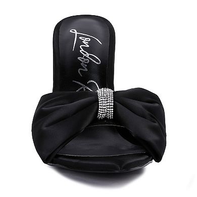 London Rag Jewel Women's Satin High Heel Sandals