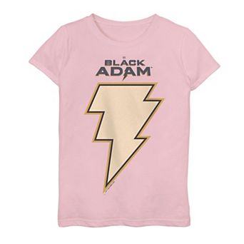 Girls 7-16 Black Adam Bolt Image Tee