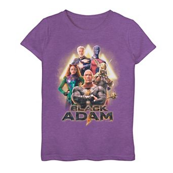 Girls 7-16 Black Adam Justice Society JSA Members Tee