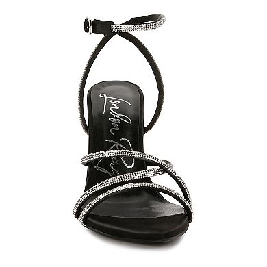 London Rag Dare Me Women's Embellished Stiletto Sandals