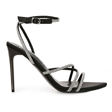 London Rag Dare Me Women's Embellished Stiletto Sandals