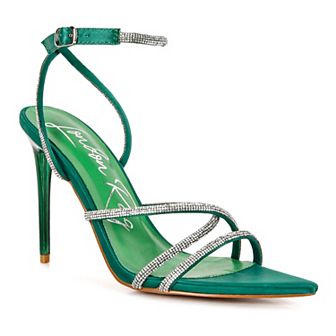 London Rag Dare Me Women's Embellished Stiletto Sandals