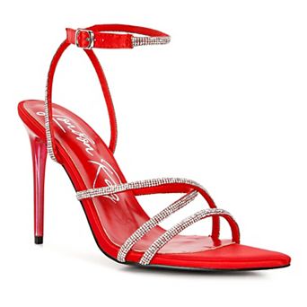 London Rag Dare Me Women's Embellished Stiletto Sandals