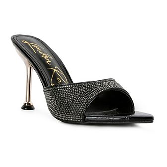 London Rag Sundai Women's Embellished Ballroom Stiletto Sandals