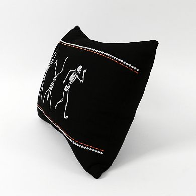 Lush Decor Dance Skeleton Decorative Pillow