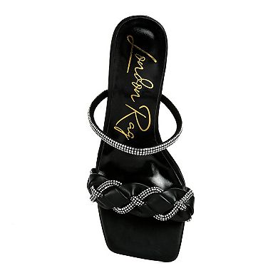 London Rag Big Plan Women's Embellished Dress Sandals