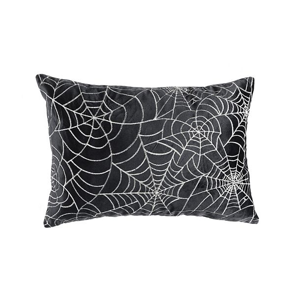 Lush Decor Spiderweb All Over Decorative Pillow