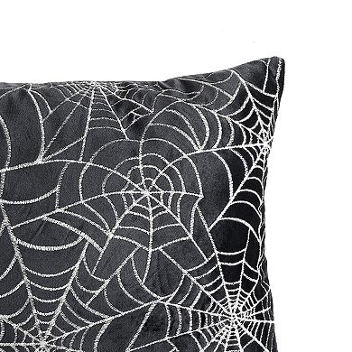 Lush Decor Spiderweb All Over Decorative Pillow