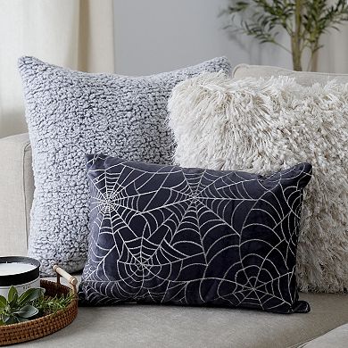 Lush Decor Spiderweb All Over Decorative Pillow