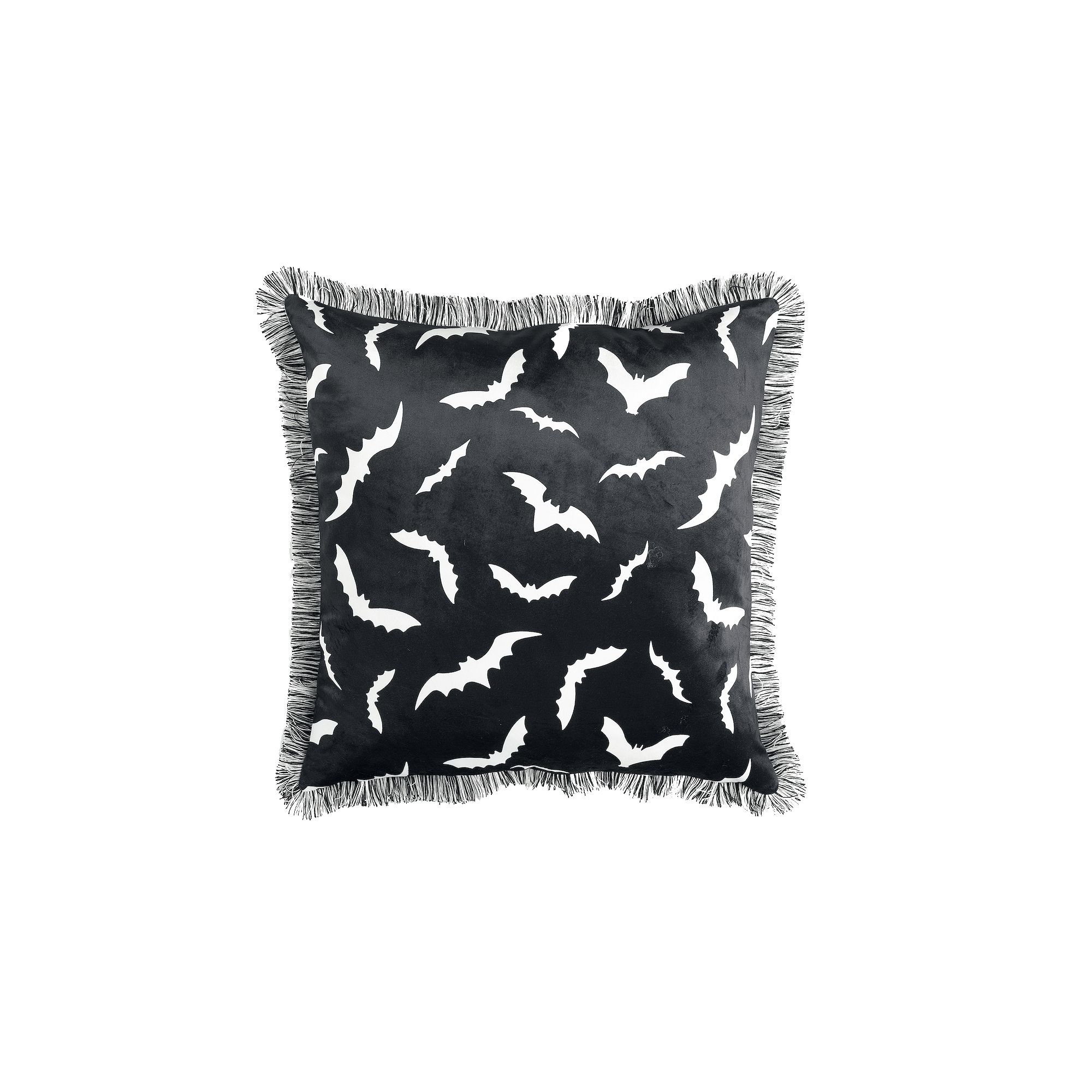Lush Decor Swarm Of Bats Decorative Pillow, Black
