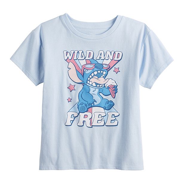 Disney Lilo and Stitch Girls Short Sleeve T-Shirt- Stitch Girls Tee Sizes  4-16 