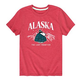 Boys 8-20 Peanuts Alaska Last Frontier Tee
